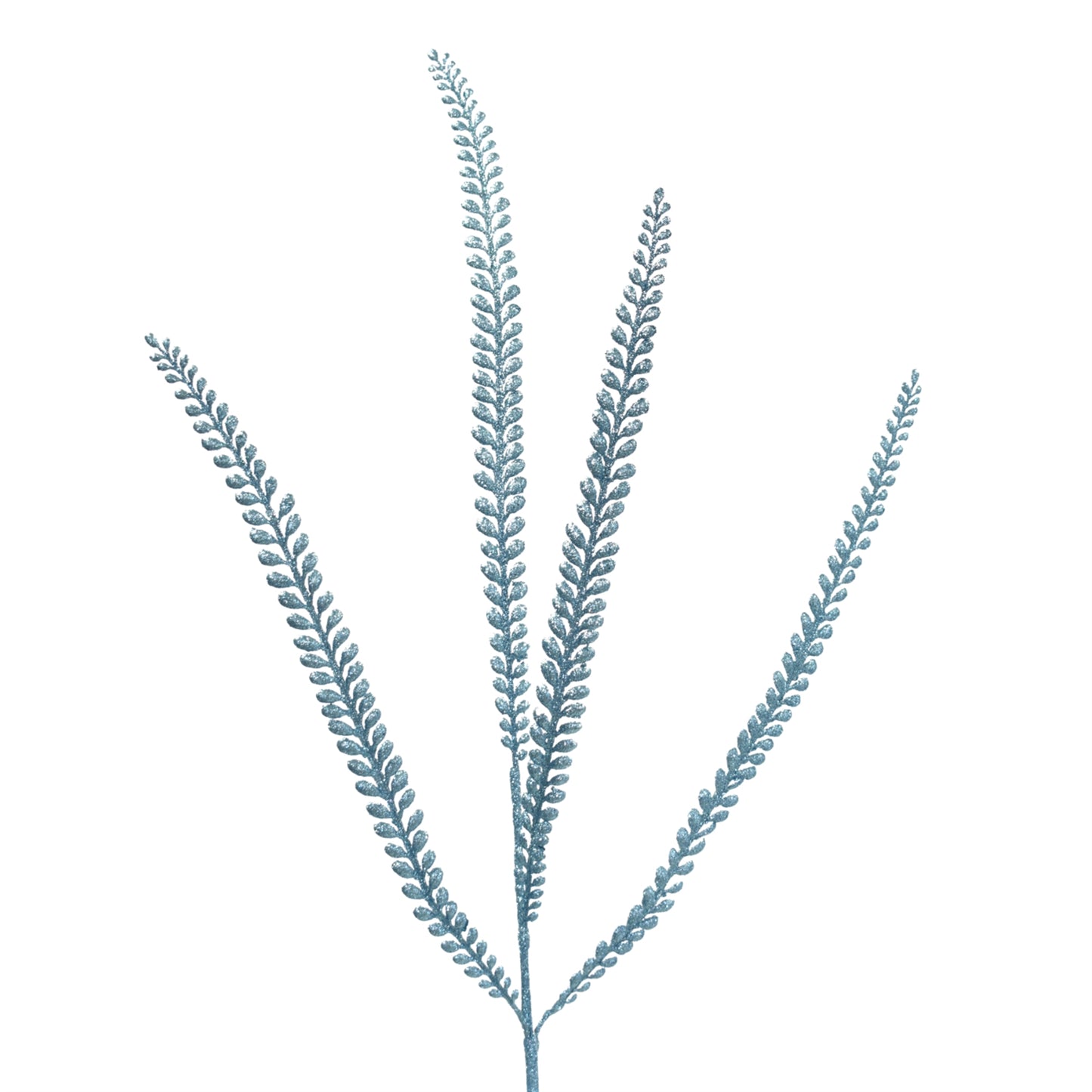 Long Lavish Glittered Fern Spray