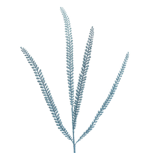 Long Lavish Glittered Fern Spray