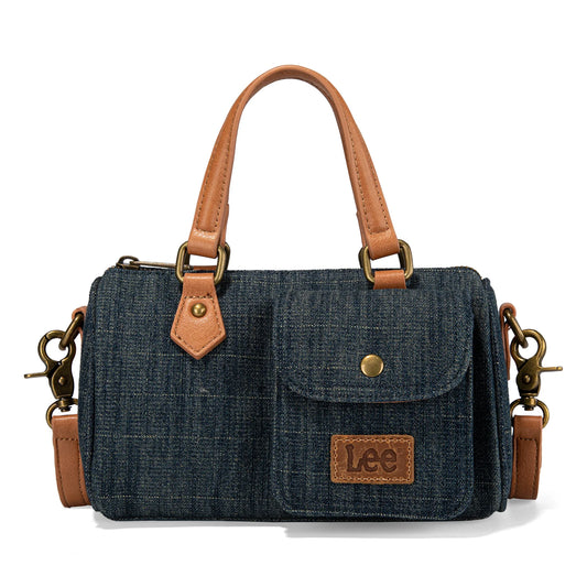 LEE Denim Canvas Shoulder/Crossbody Bag with Detachable Mini Pouch