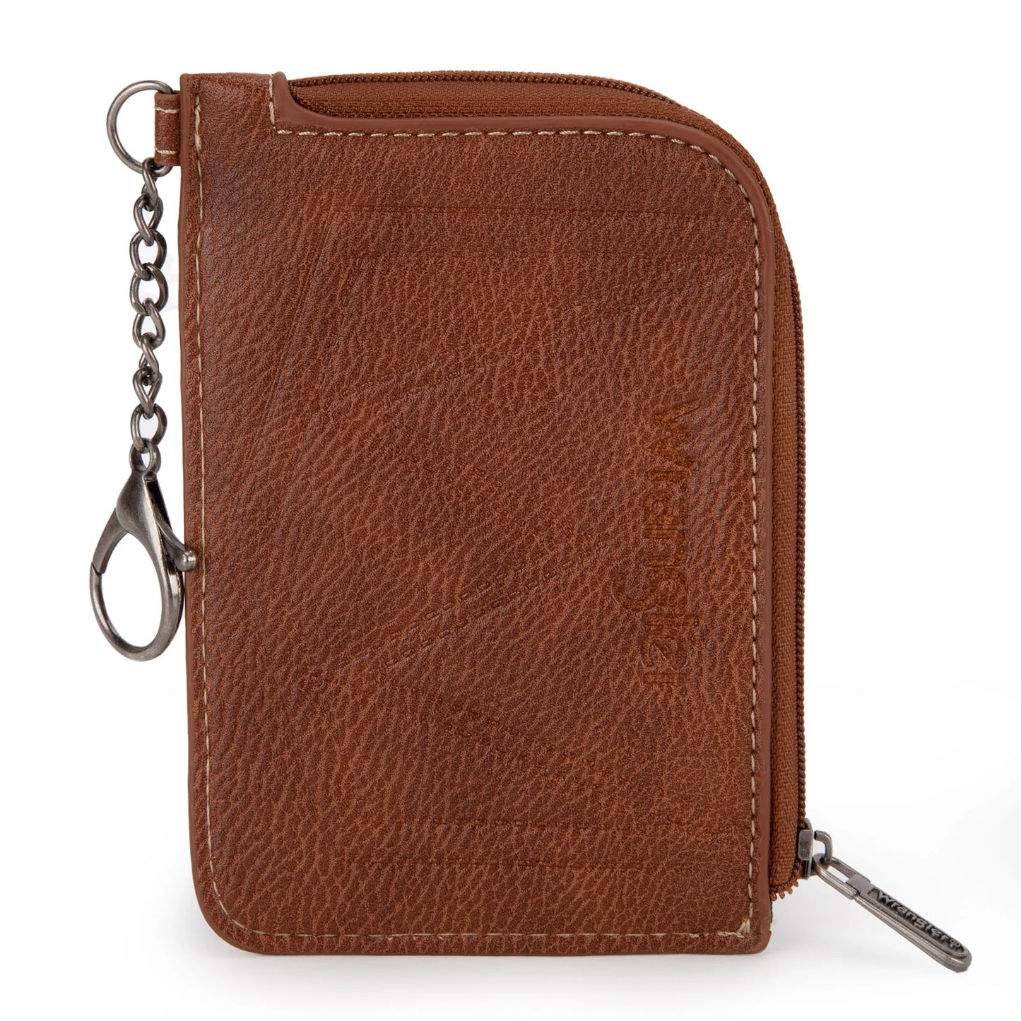 Wrangler Southwestern Art Mini Zip Card Case - Orange