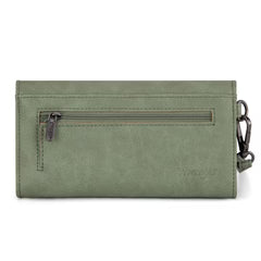 Wrangler Whipstitch Wristlet Wallet - Green