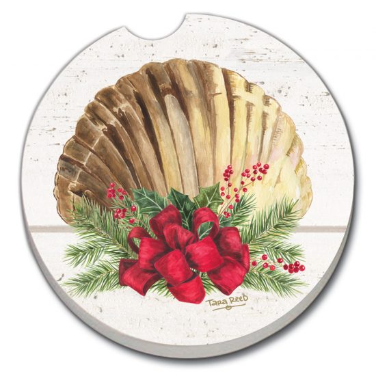 Christmas By The Sea - Car Coaster