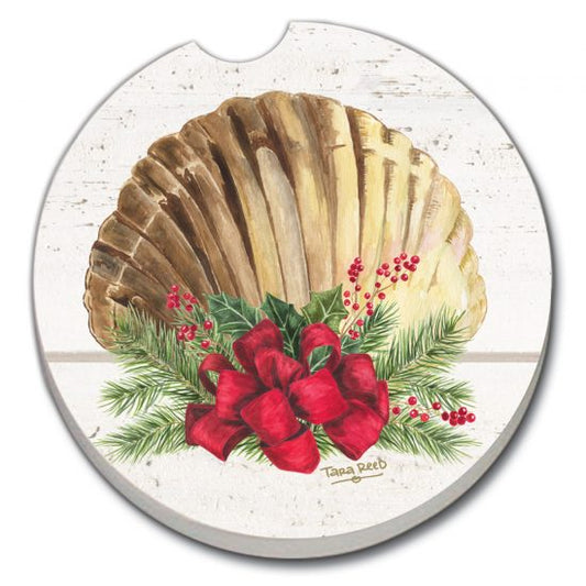 Christmas By The Sea - Car Coaster