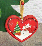Holiday Heart Ornament