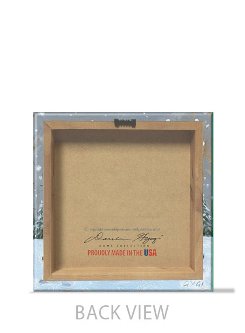 Snowman On Skis Giclee Wall Art