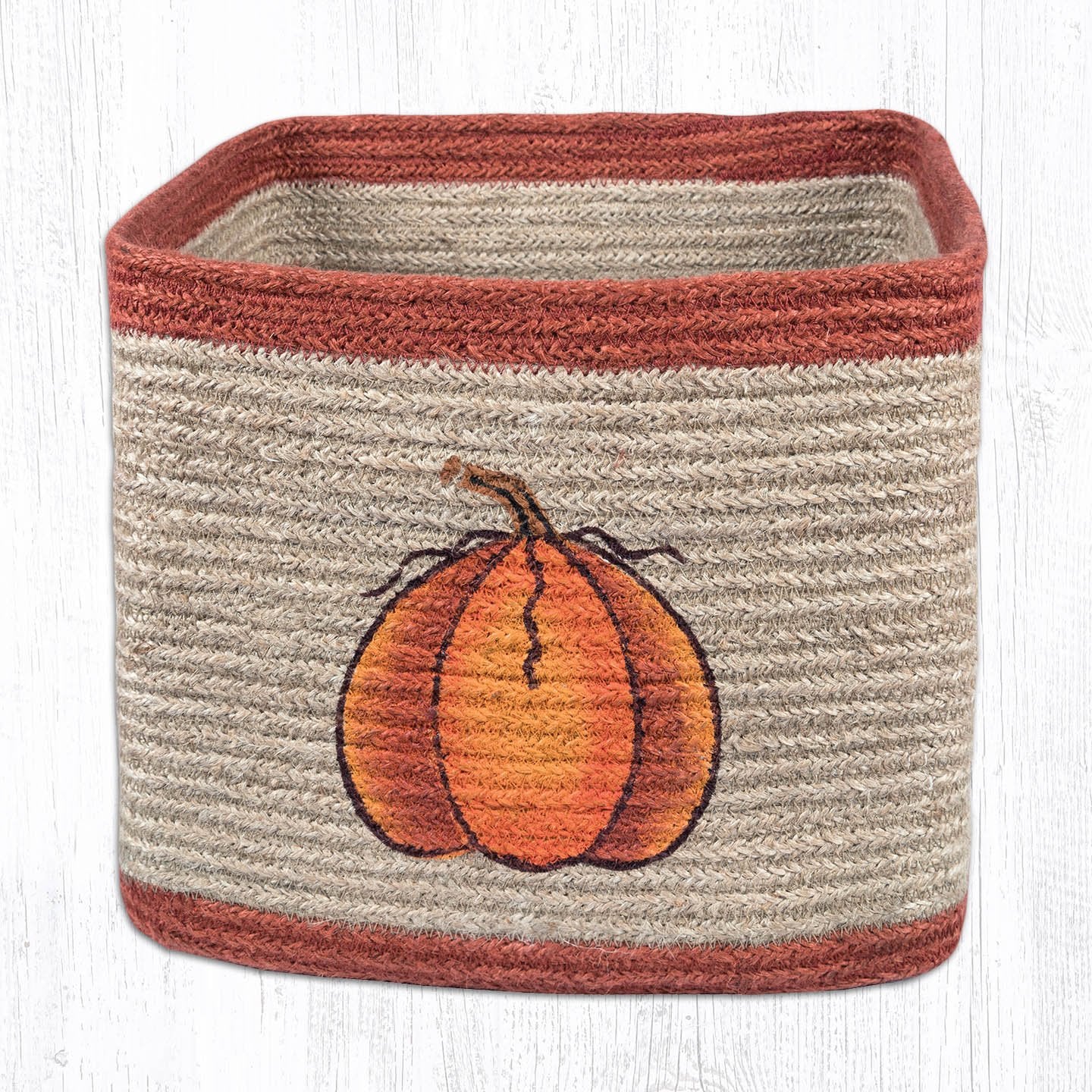 Harvest Pumpkin Square Basket