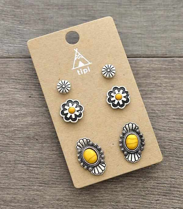 Turquoise 3PC Set Earrings