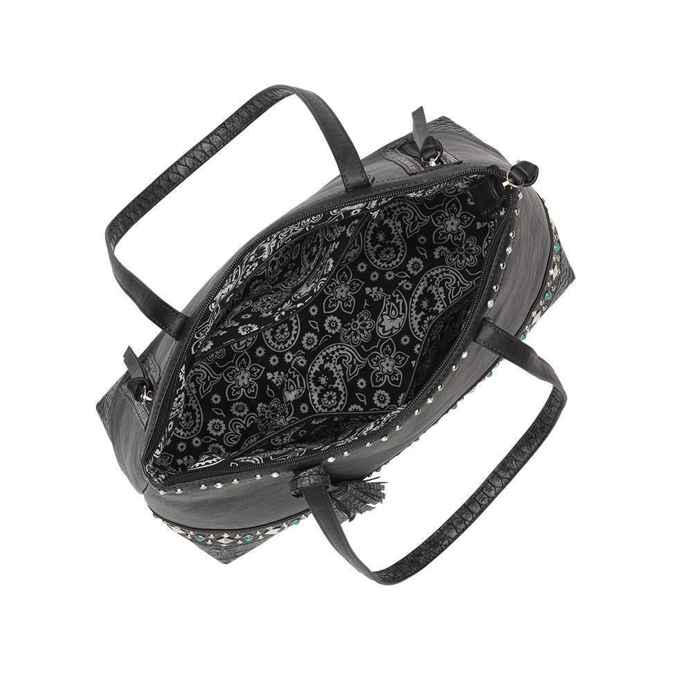 Bandana Guns And Roses Zip Top Tote