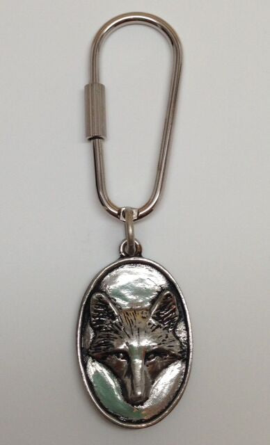 Fox Hunt Horse Keychain
