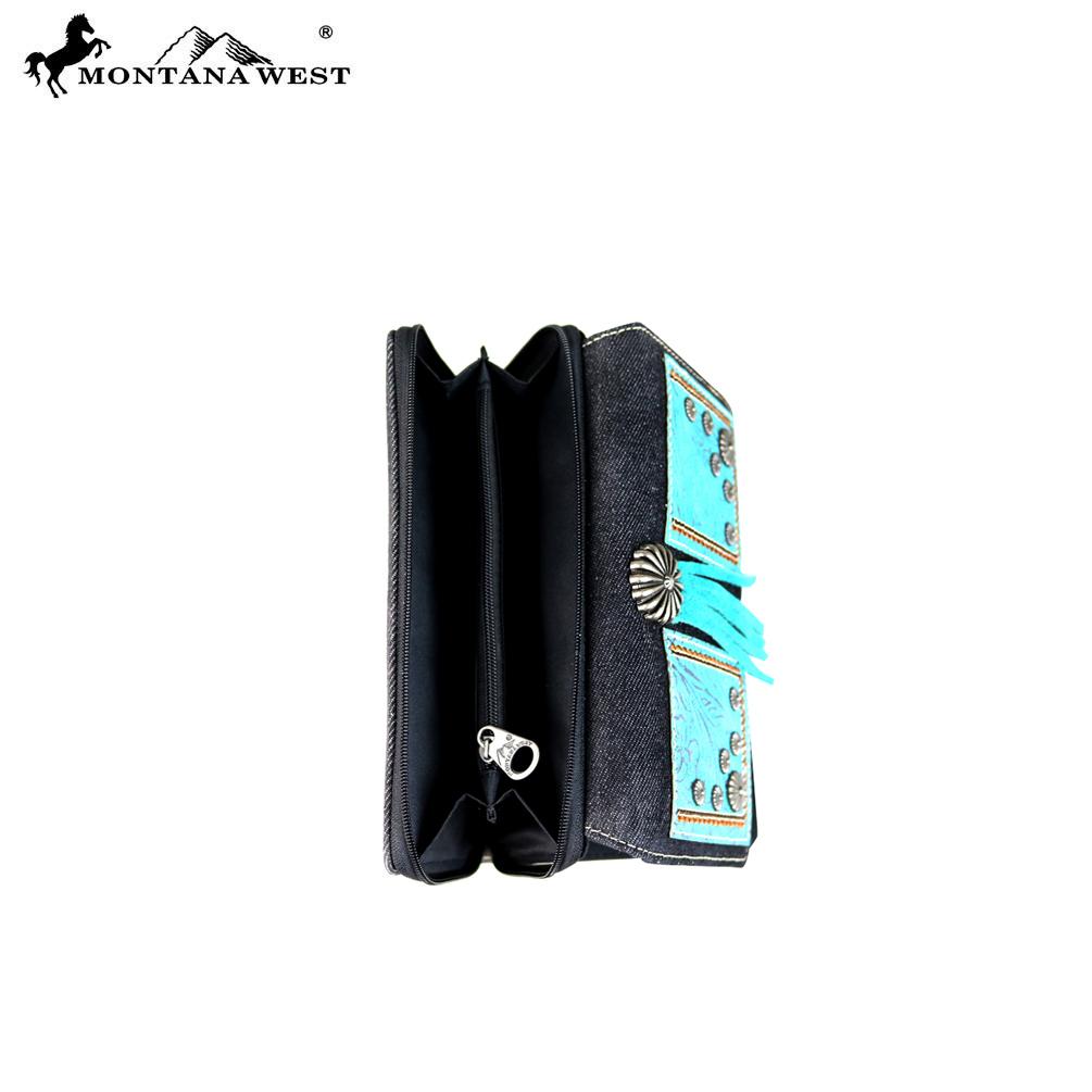 Montana West Concho Collection Secretary Style Wallet