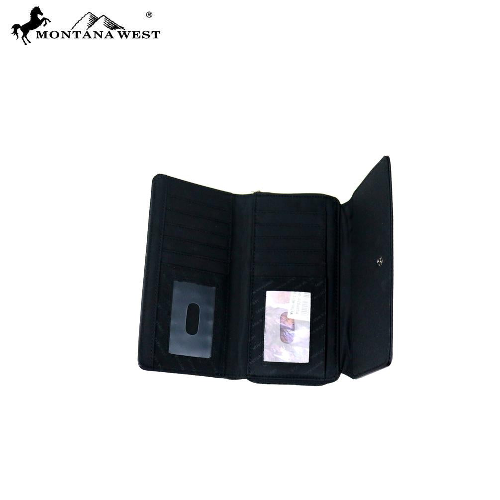 Montana West Western Collection Secretary Style Wallet