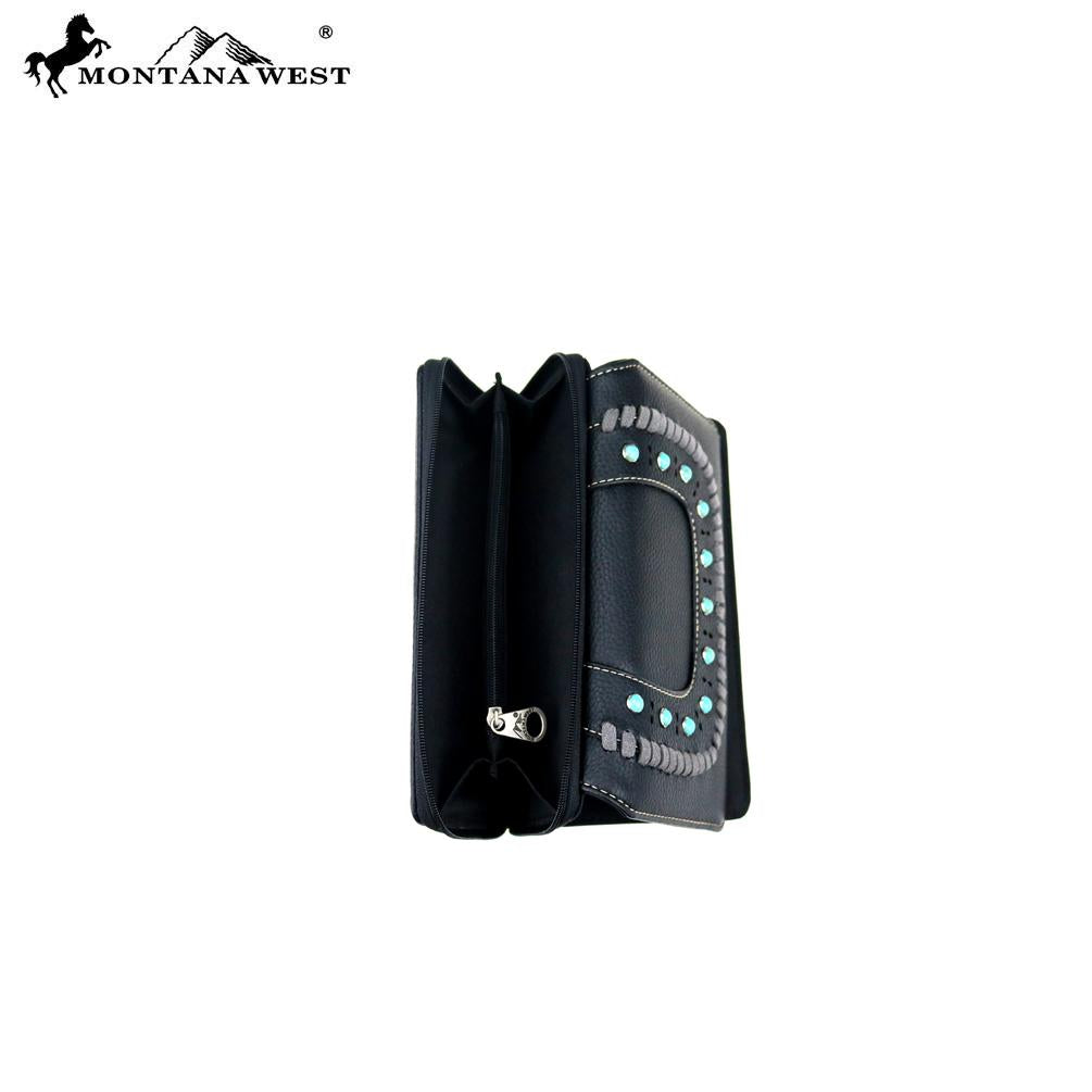 Montana West Western Collection Secretary Style Wallet
