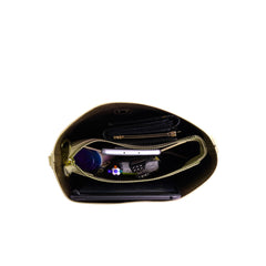 Montana West Real Leather Shoulder/Crossbody Bag - Beige