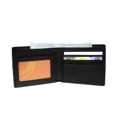 Genuine Leather Men's Wallet - Black