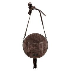 Montana West Western Collection Mini Bag - Minimalist Circle Bag- Coffee