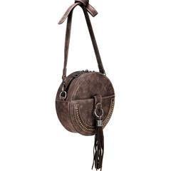 Montana West Western Collection Mini Bag - Minimalist Circle Bag- Coffee