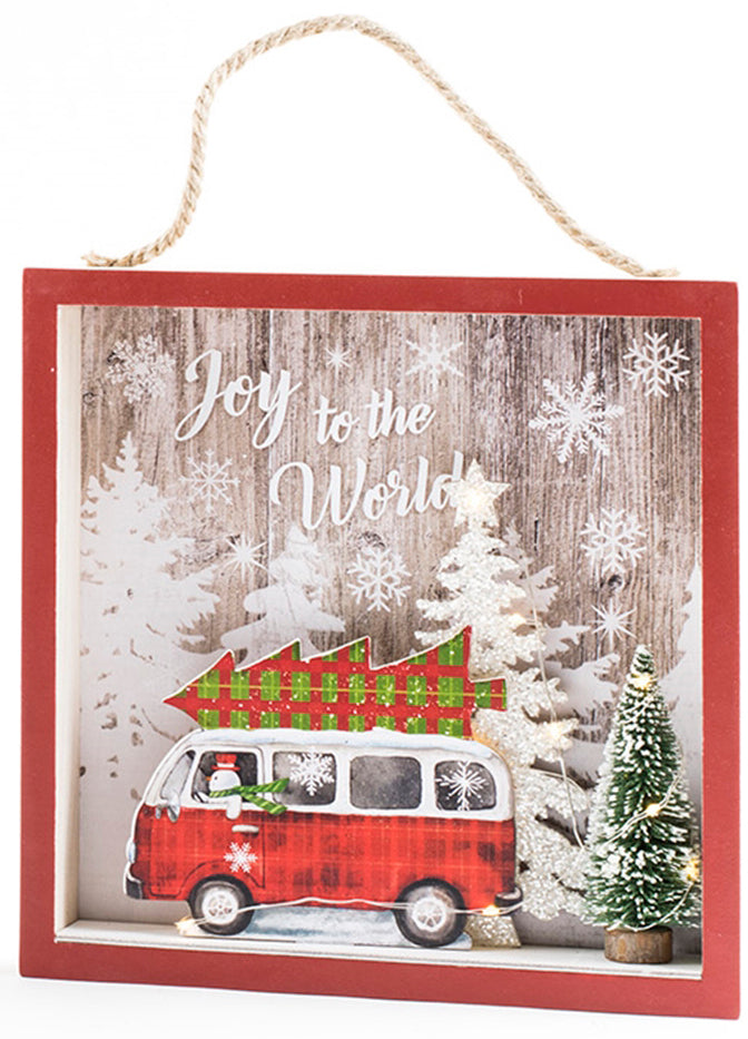 3D Wood Holiday Wall Decor