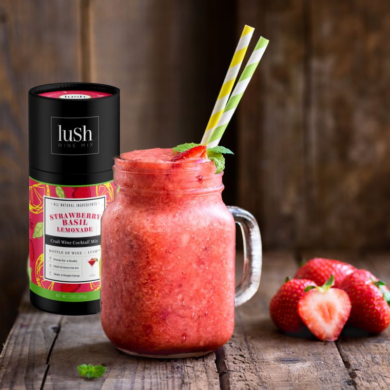 Strawberry Basil Lemonade Wine Mix