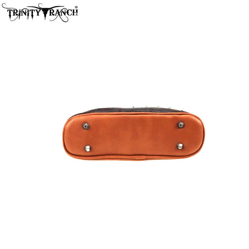 Trinity Ranch Tooled Leather Crossbody