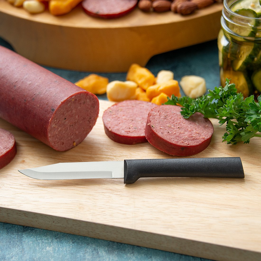 Regular Paring Knife - Black Resin Handle