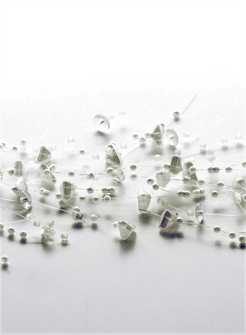 White Pearl Bead Garland