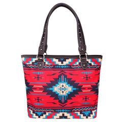 Montana West Aztec Canvas Tote Bag