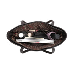 Montana West Vintage Floral Print Canvas Tote Bag