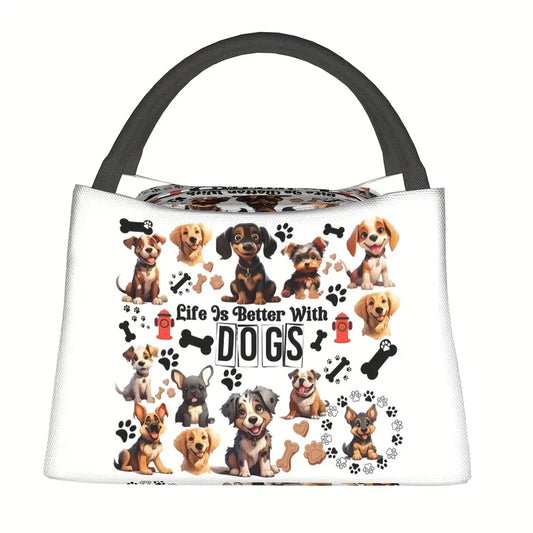 Stylish Lunch Bag (Dog Themed)