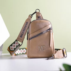 Milan Chiva Sling Bag/Crossbody/Chest Bag - Khaki