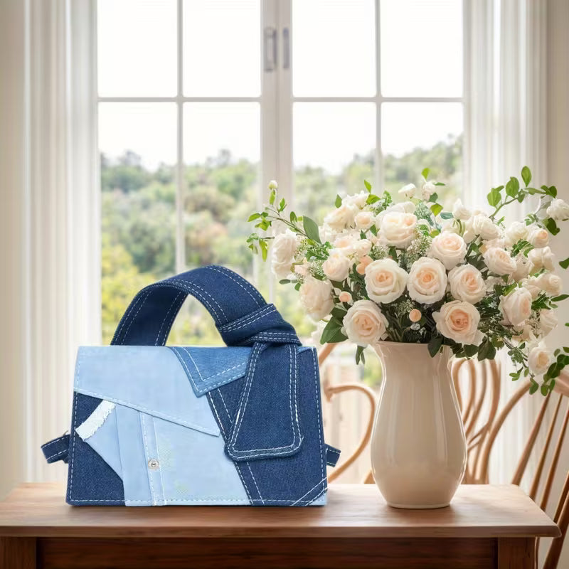 Montana West Denim Crossbody Purse