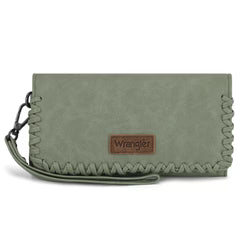 Wrangler Whipstitch Wristlet Wallet - Green