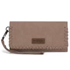Wrangler Whipstitch Wristlet Wallet - Khaki