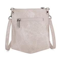 Wrangler "W" Stitch Water Repellent Denim Pocket Crossbody - Beige