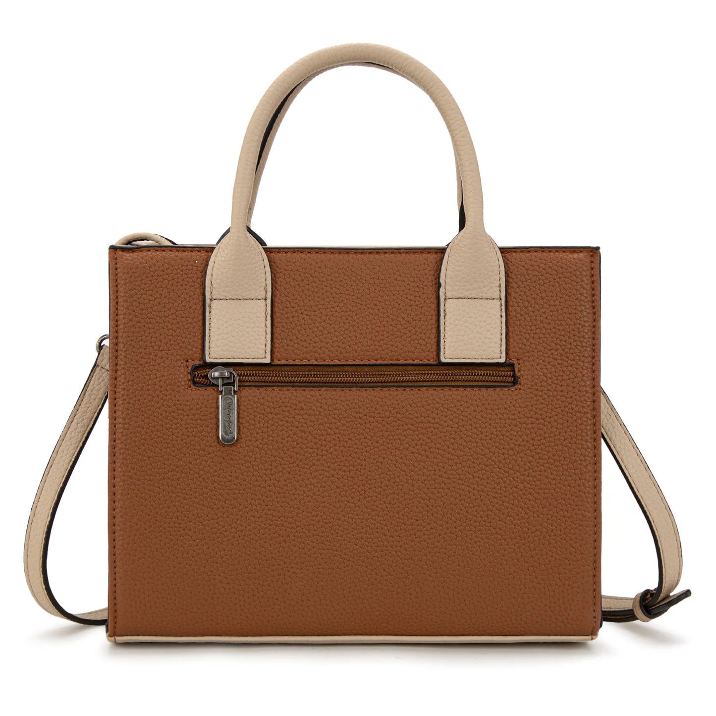 Wrangler Whipstitch Tote/Crossbody - Brown