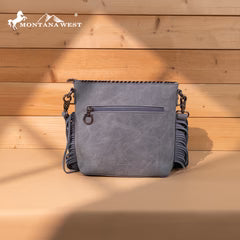 Montana West Tooled Aztec Concho Collection Crossbody - Jean