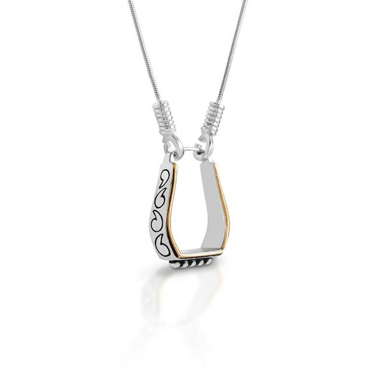 Stirrup Pendant Necklace