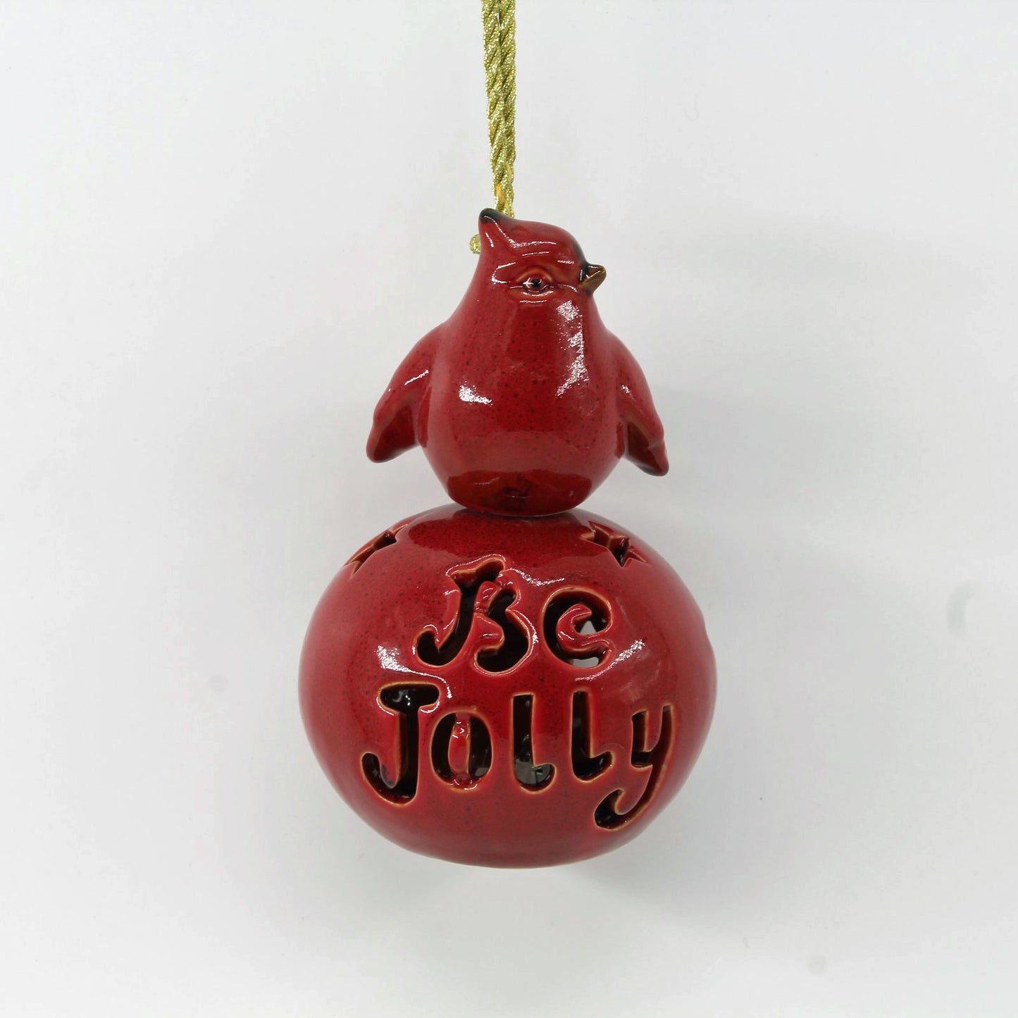 Be Jolly Cardinal Ornament