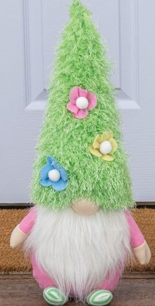 Fuzzy Flower Hat Gnome