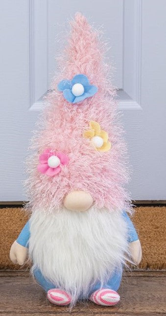 Fuzzy Flower Hat Gnome