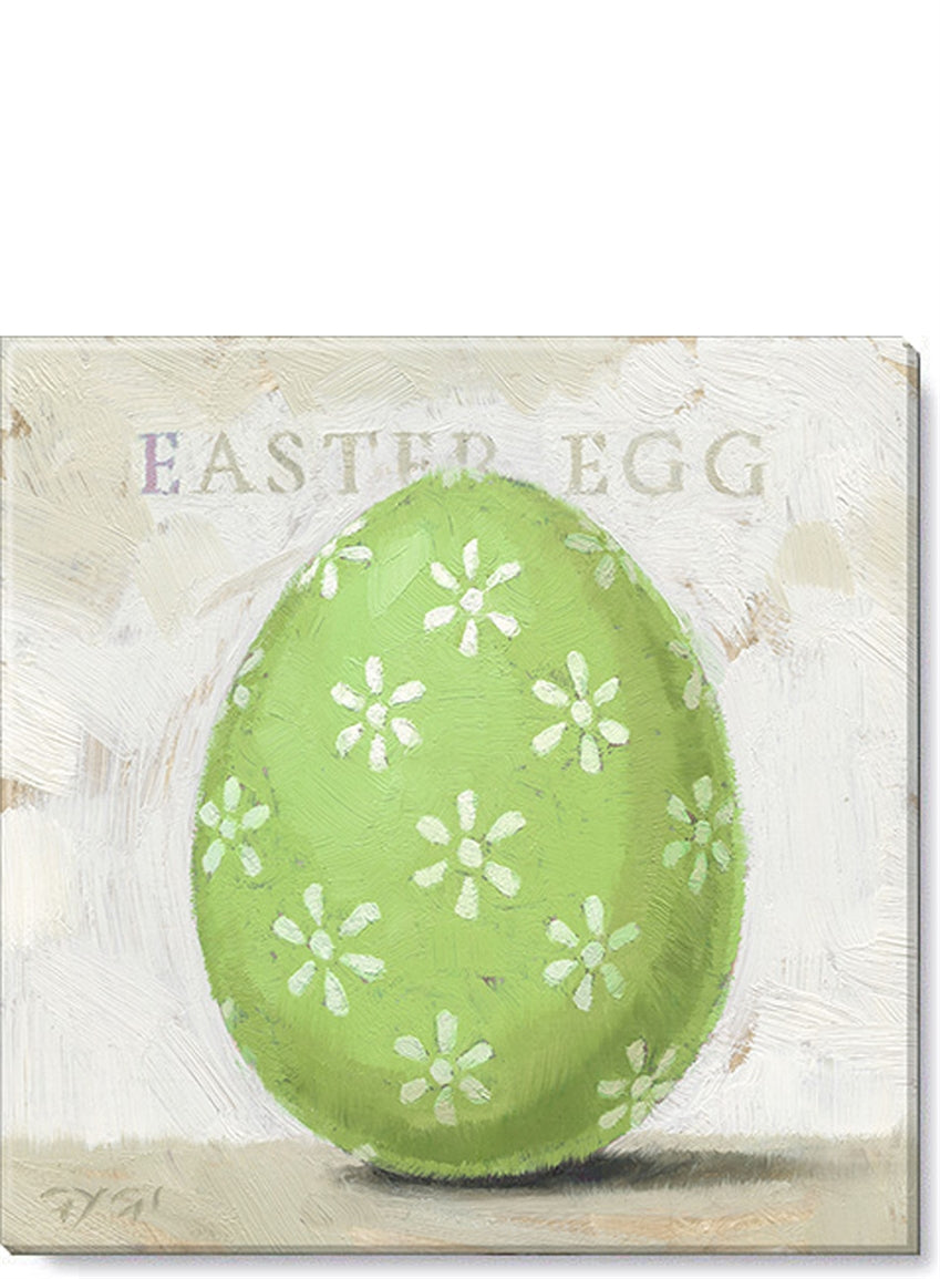 Green Easter Egg Giclee Wall Art