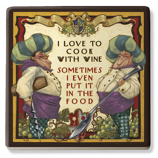 I Love To Cook Ceramic Trivet