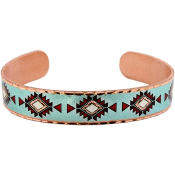 Aquamarine Native Cuff Bracelet