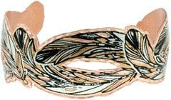 Cut Out Copper Feather Bracelet