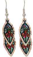 Double Dangle Feather Earrings