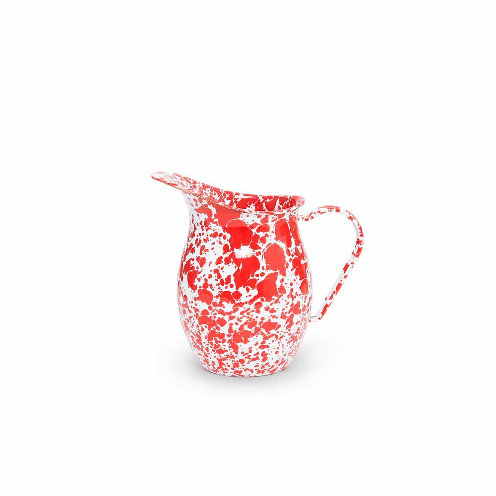 Small Pitcher Red and White