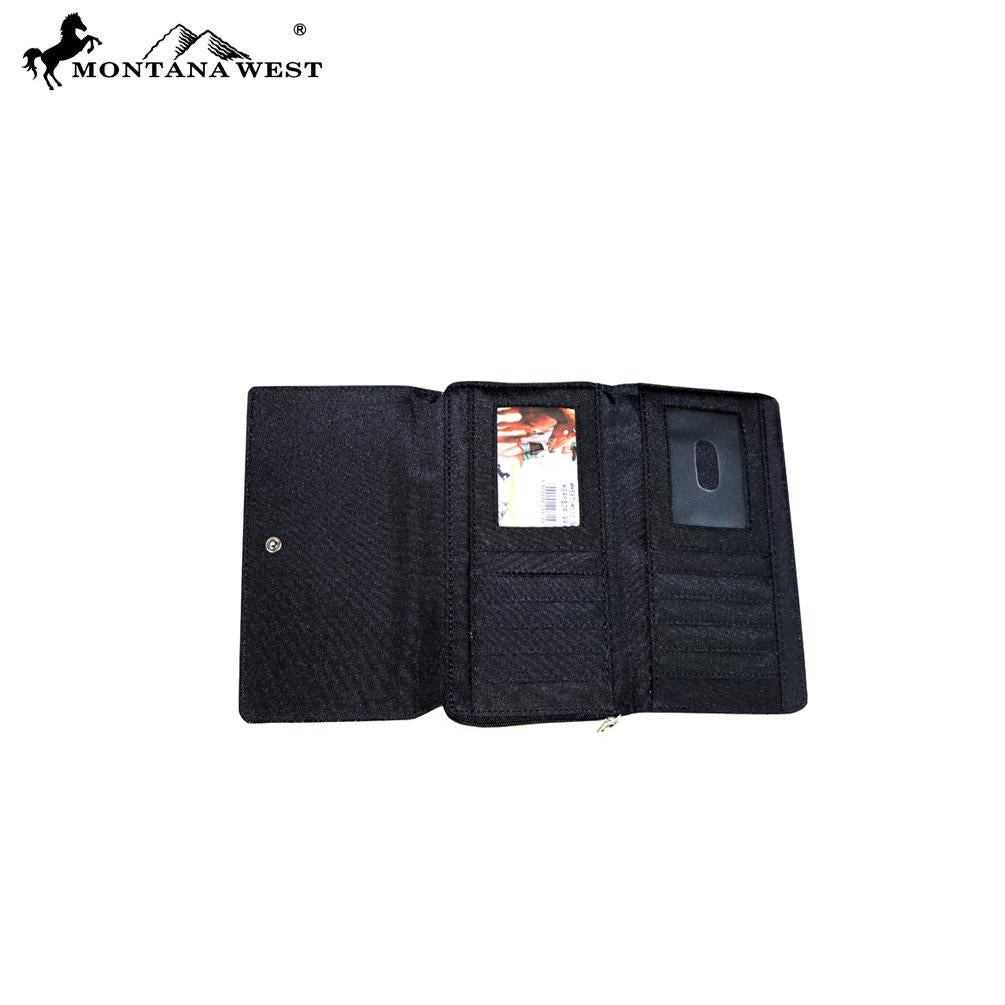 Montana West Concho Collection Secretary Style Wallet