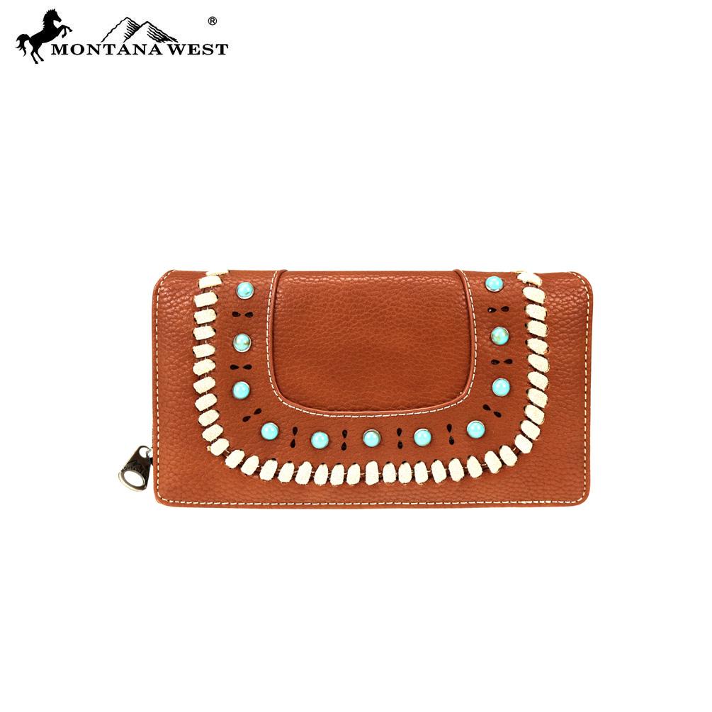 Montana West Western Collection Secretary Style Wallet