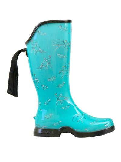 Western Teal Equestrian Boots