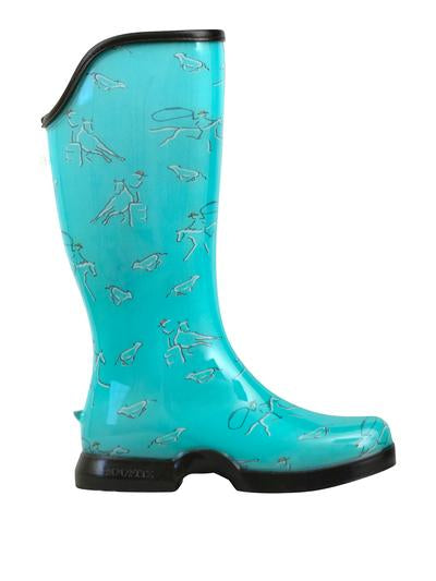 Western Teal Equestrian Boots